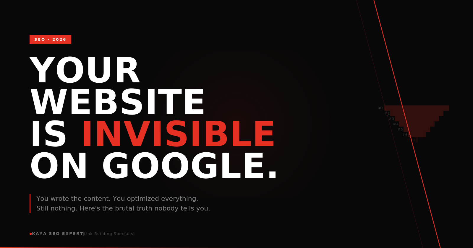 Your Website Is Invisible on Google. Here’s the Brutal Truth Nobody Tells You