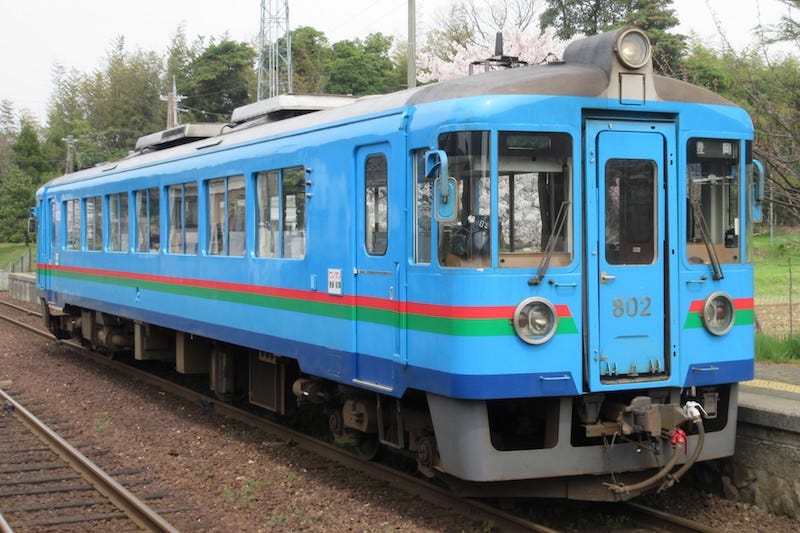 The rural Kyoto Tango Railway that takes you to Mt. Oe in the rural parts of Kyoto Prefecture