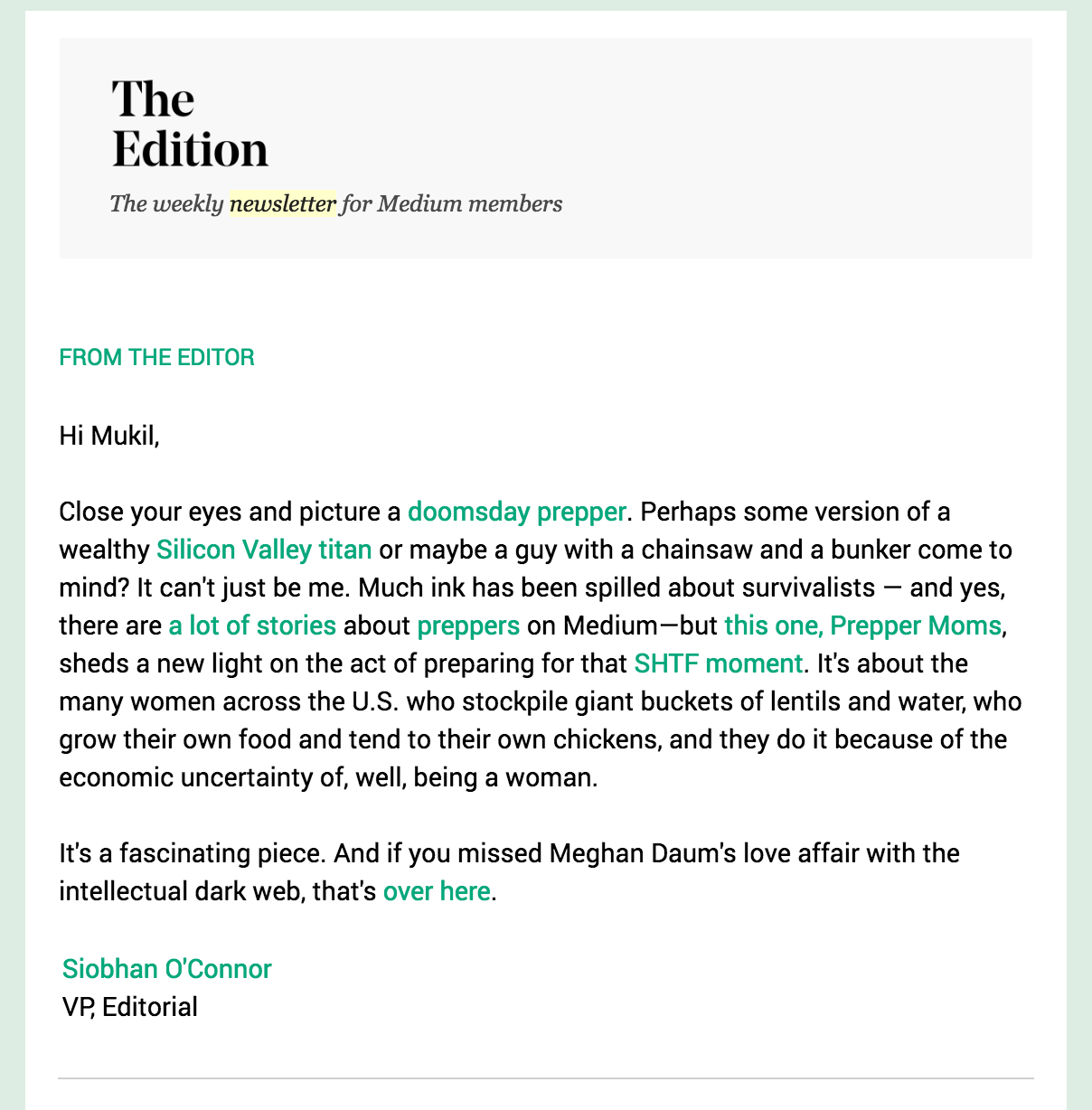 Mukil Ganesan - Newsletter Email Campaign