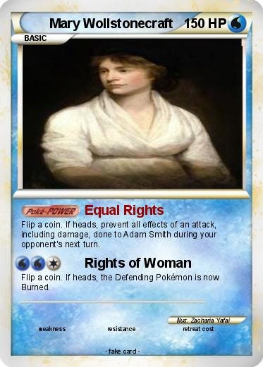 Hmm, Okay. There’s a Lot of Mary Wollstonecraft Pokemon Cards.