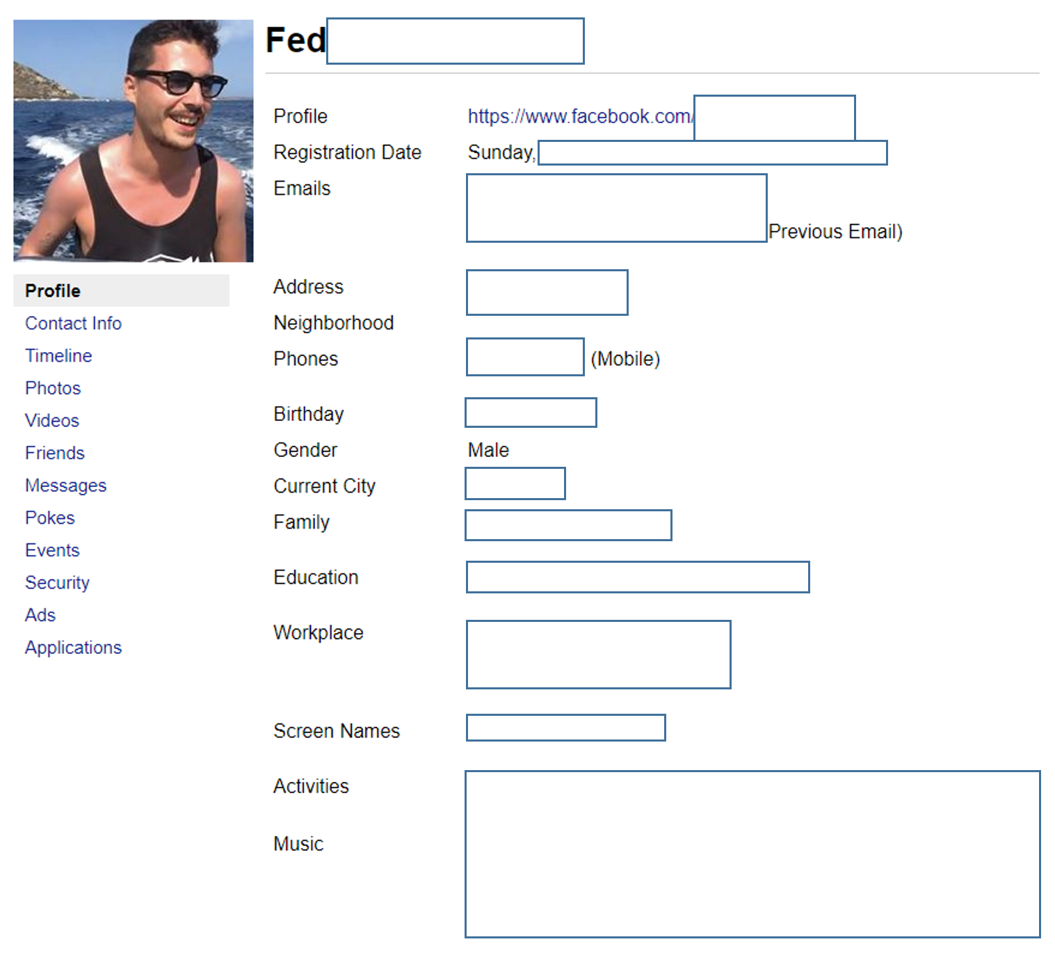 Exploiting Facebook Data For Stealing Your Friends Digital Identities