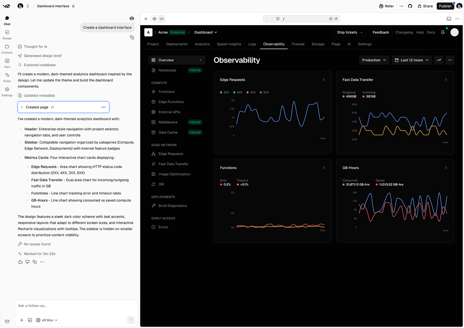 v0 by Vercel ui