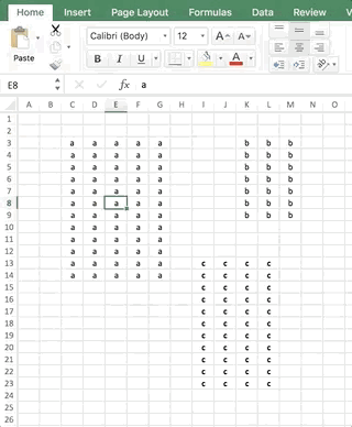 What is the equivalent of shift+space in excel for mac free