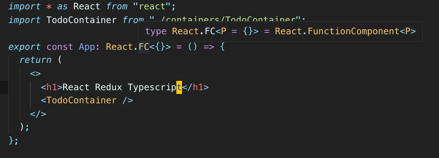 React-Redux With TypeScript