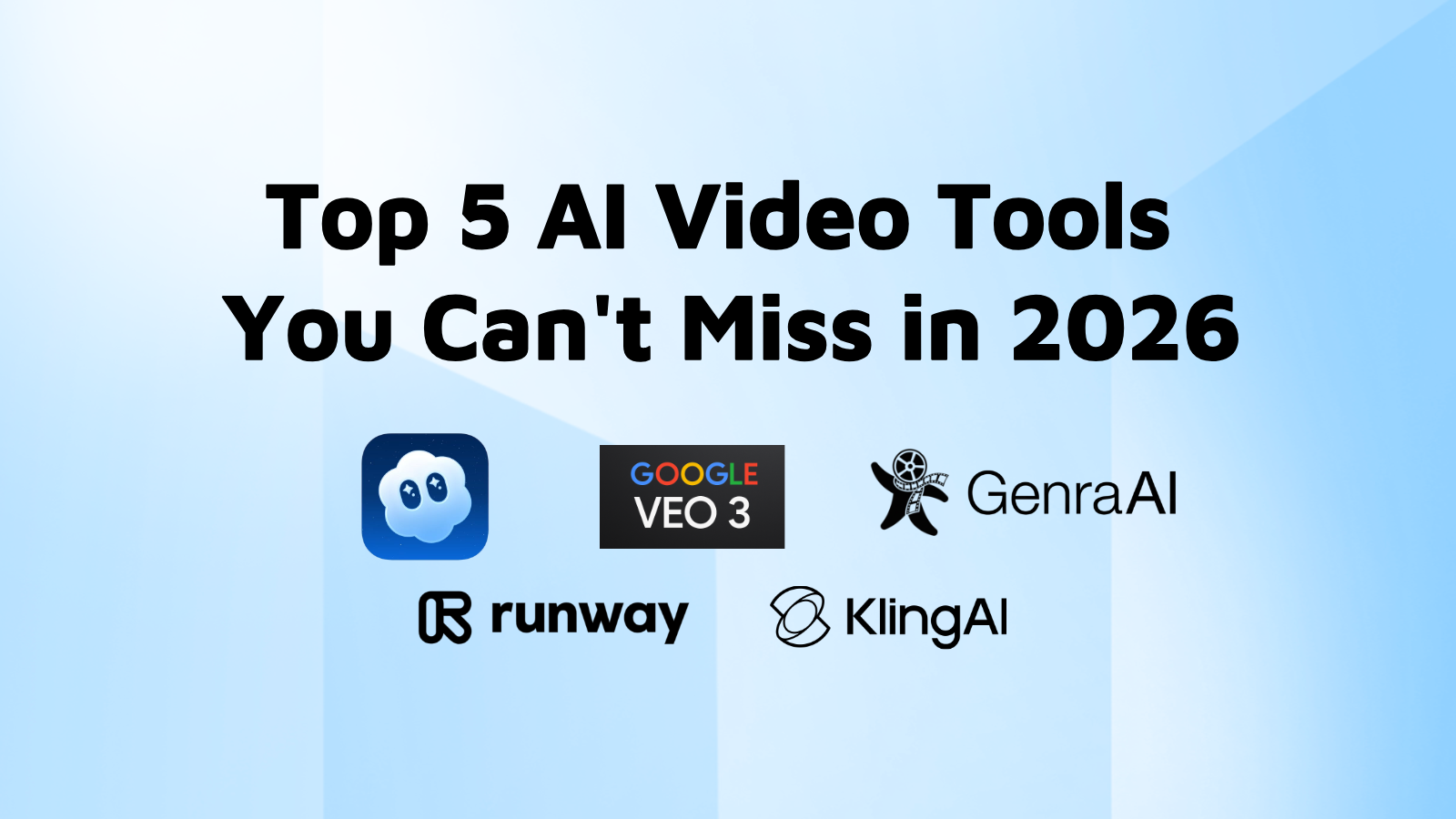 Top 5 AI Video Tools You Can’t Miss in 2026