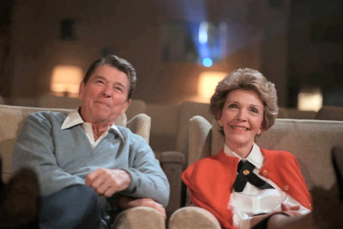 Roll ‘em Ronald And Nancy Reagan Movies And The White House