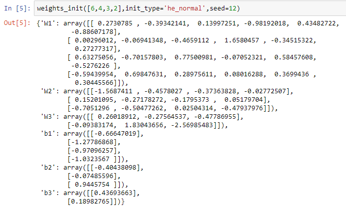 Multilayered Neural Network from scratch using python