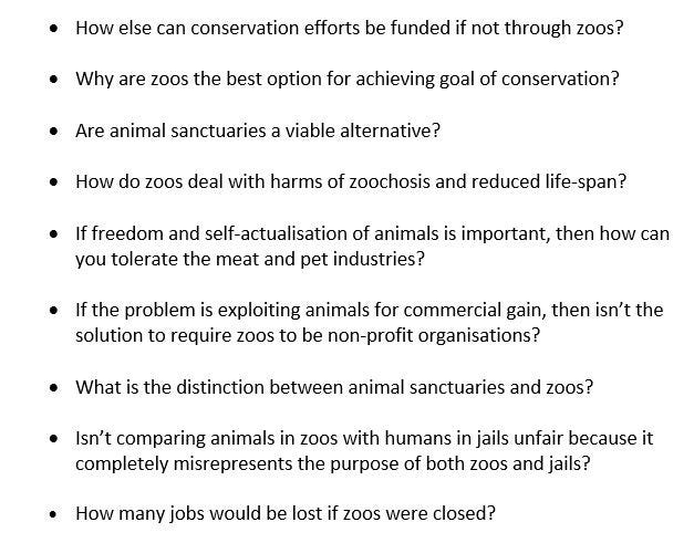should animals be kept in zoos