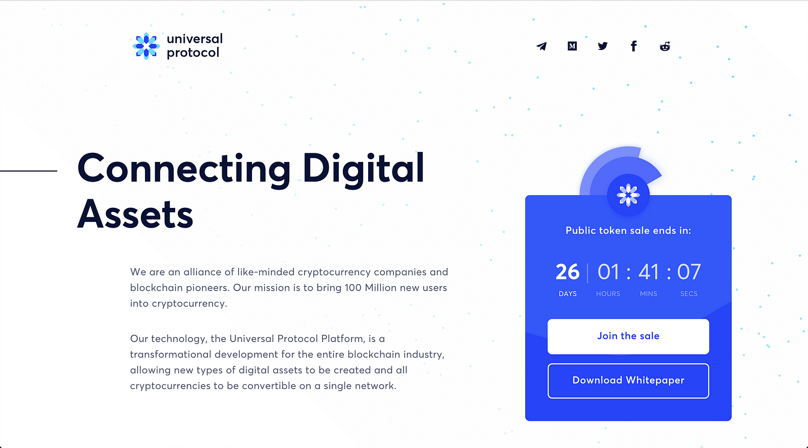 How To Participate In The Universal Protocol Ico – Universal Protocol 