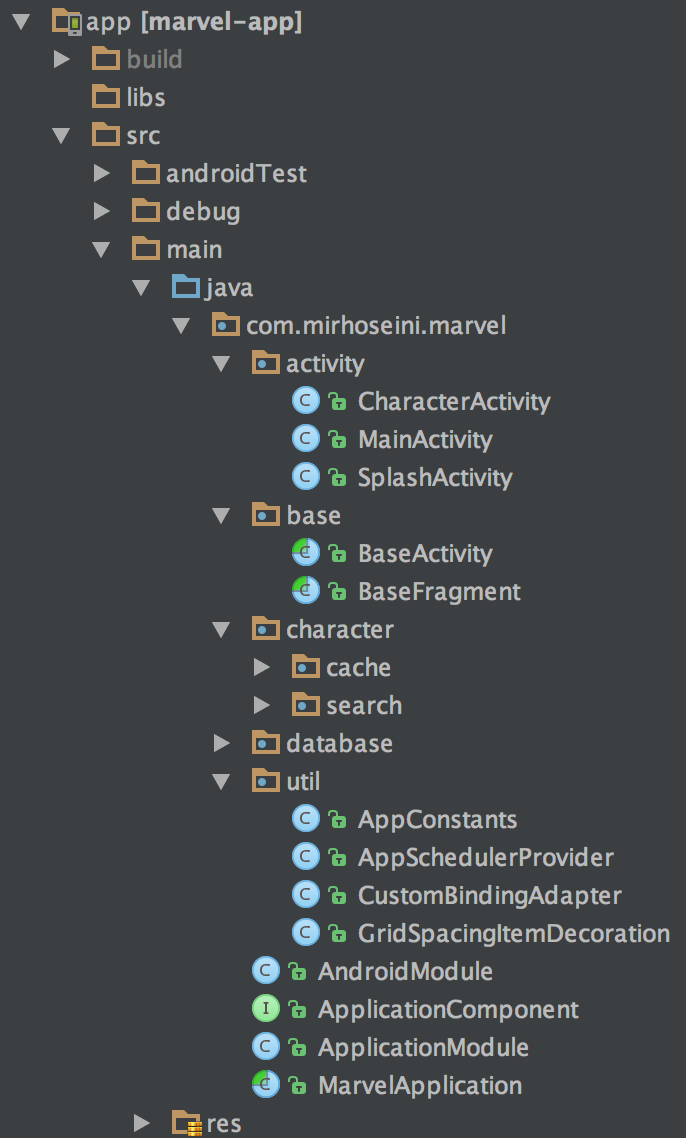 app module的文件结构
