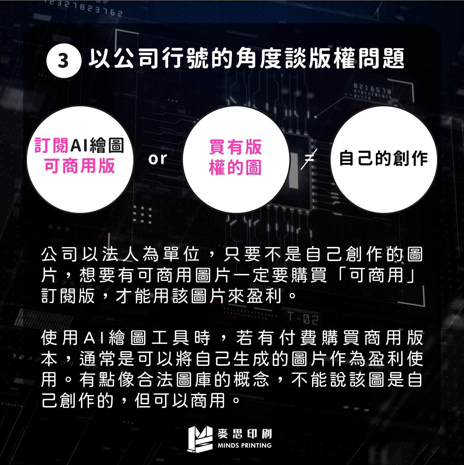 「AI繪圖版權問題」feat. 朱主任_商標專利註冊-3. 以公司行號的角度談版權問題