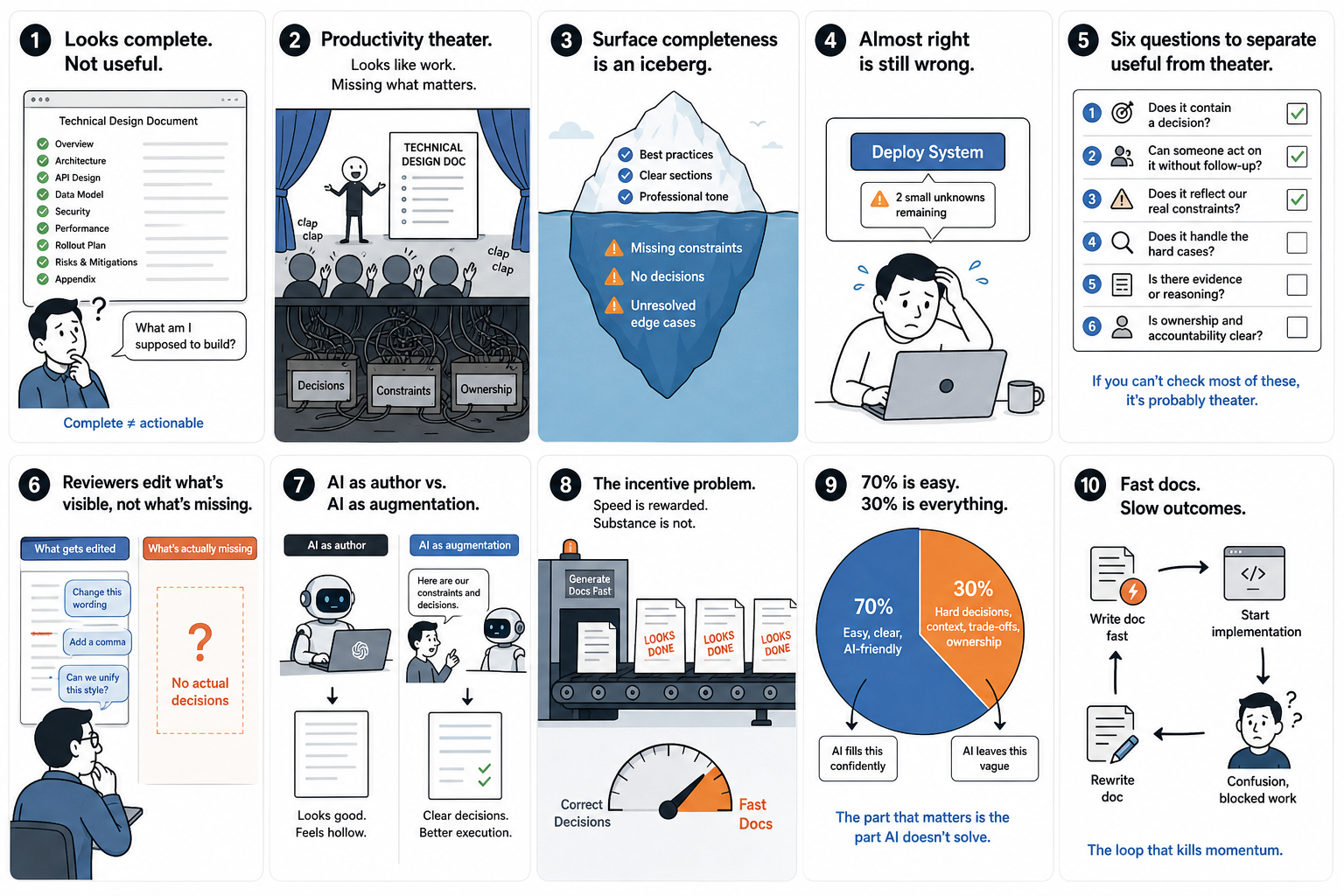 AI-Generated Docs Are Productivity Theater. Here's How to Tell the Difference.