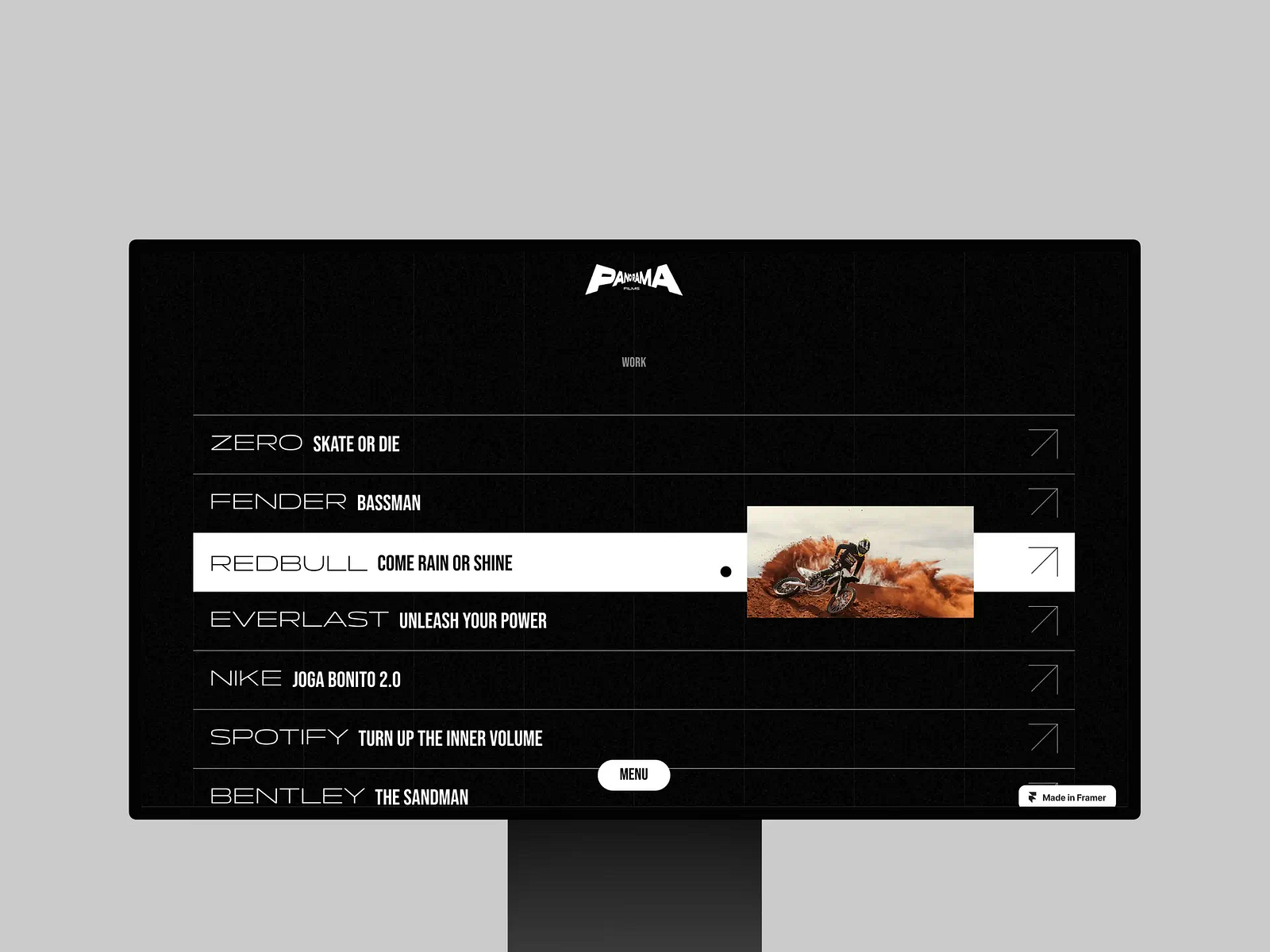 Panorama Framer Template