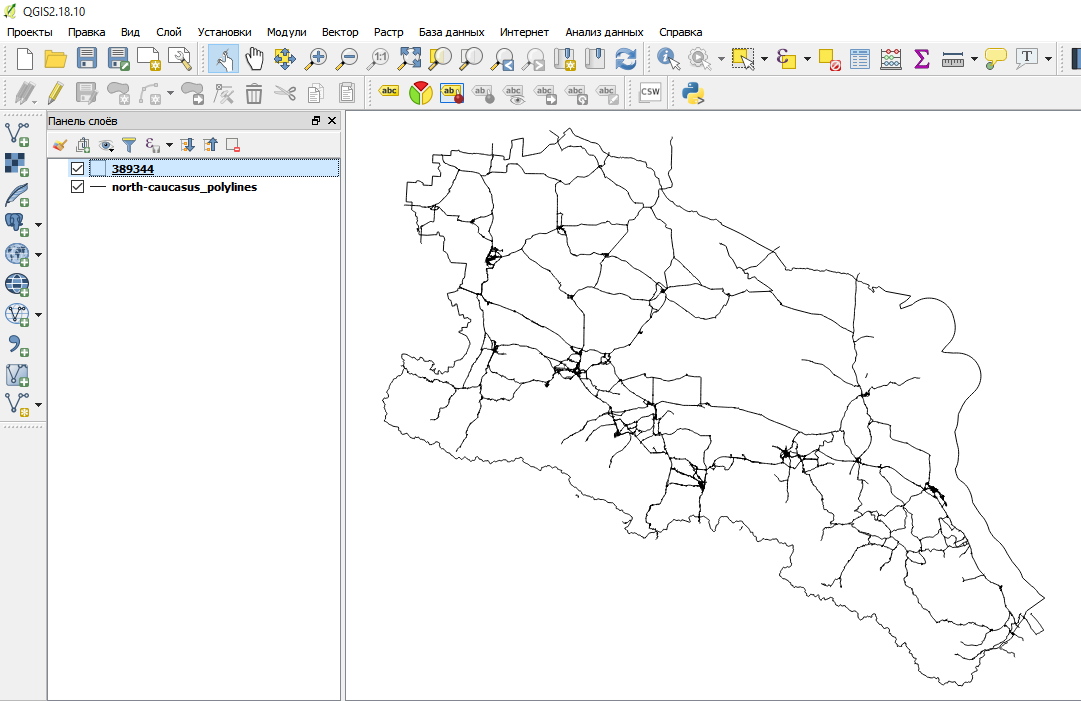 Данные openstreetmap в формате shape файлов