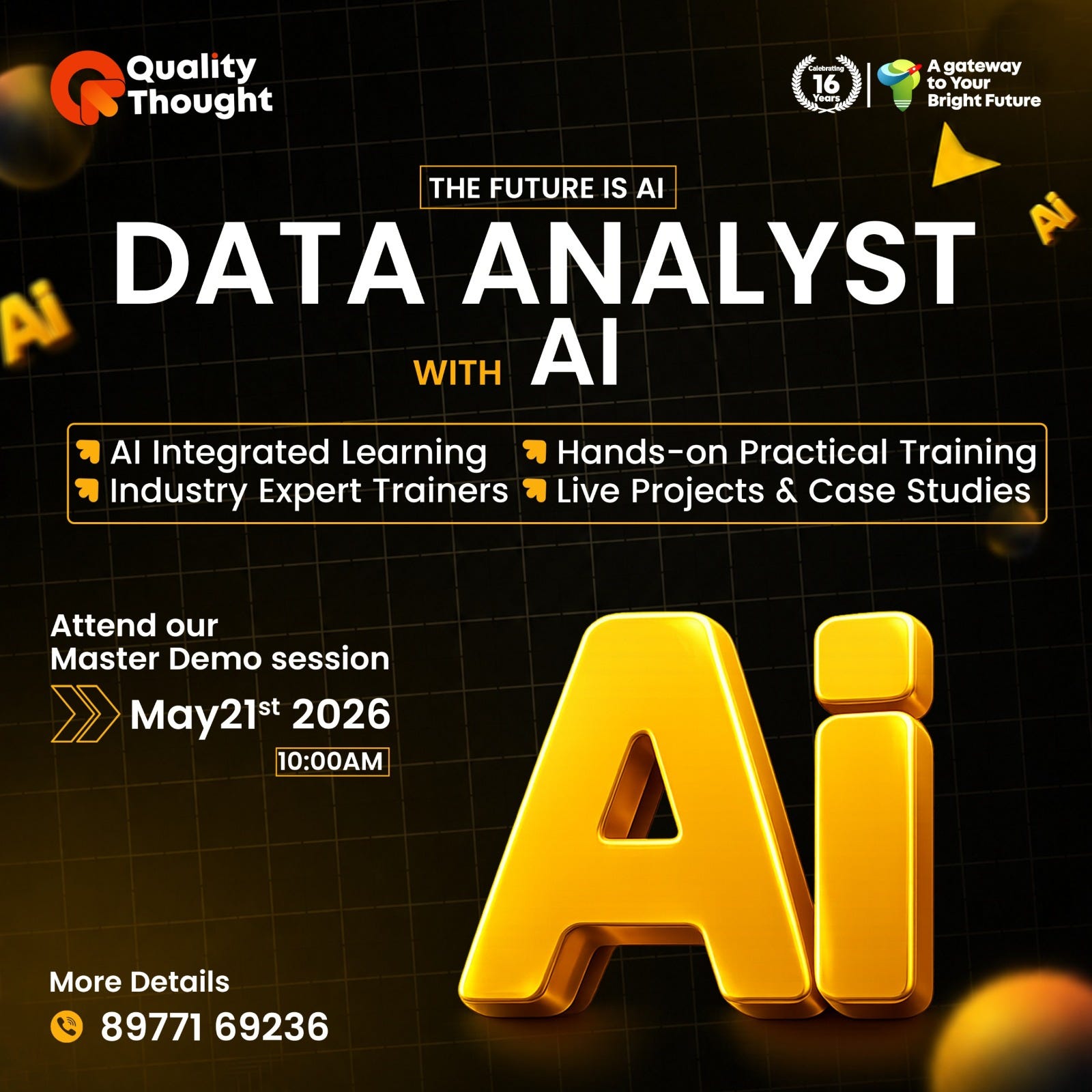 AI Data Analyst Course in Hyderabad | Master AI & Analytics with Quality Thought