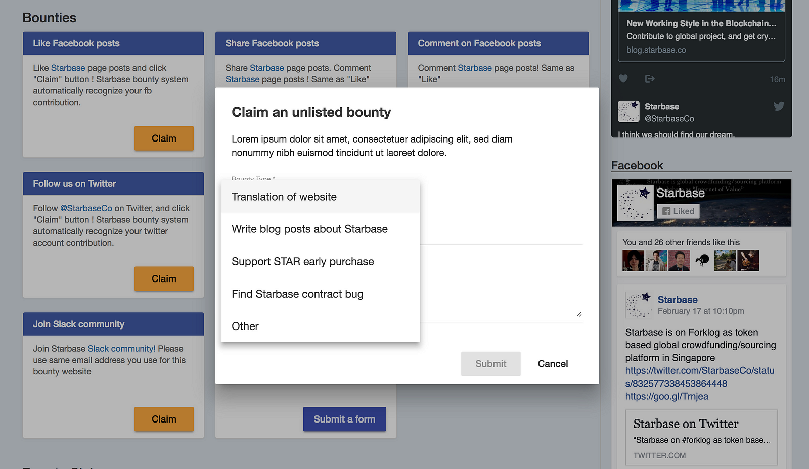 Starbase Blog Bitcointalk Bounty Program V 1 Starbase - 