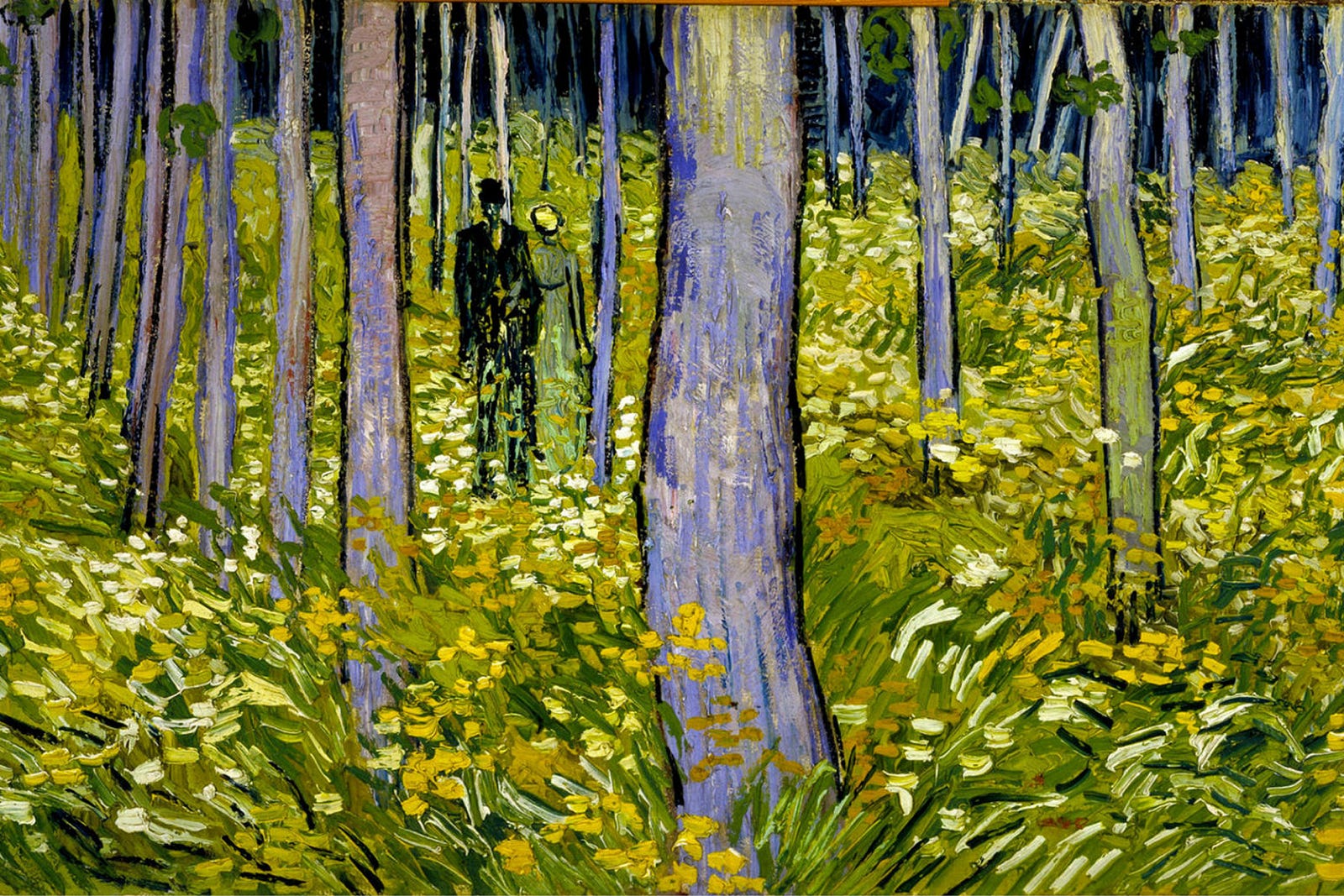 van gogh undergrowth with two figures