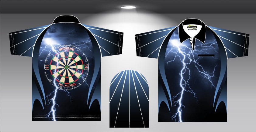 Lighting Storm Dart Shirts – Spida Sport – Medium
