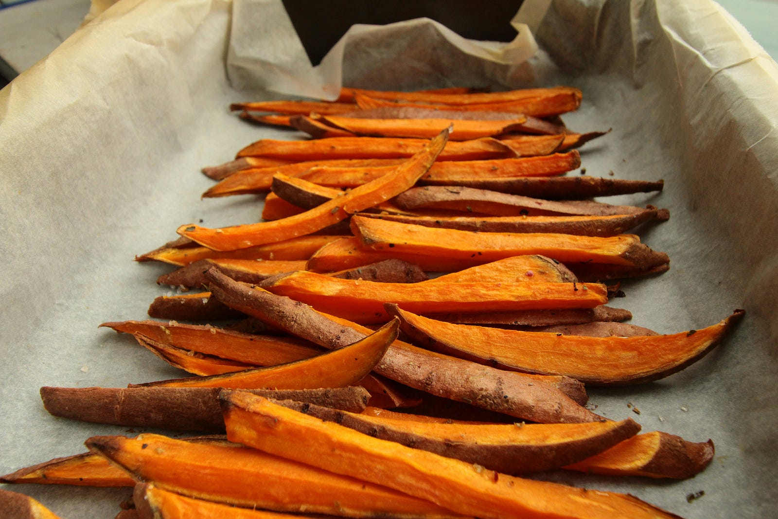 Sliced carrots and vegetables