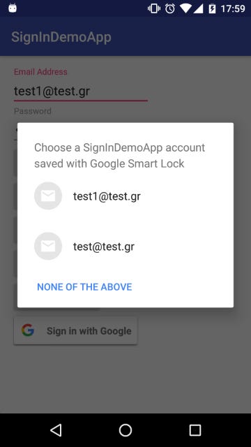 google smart lock login