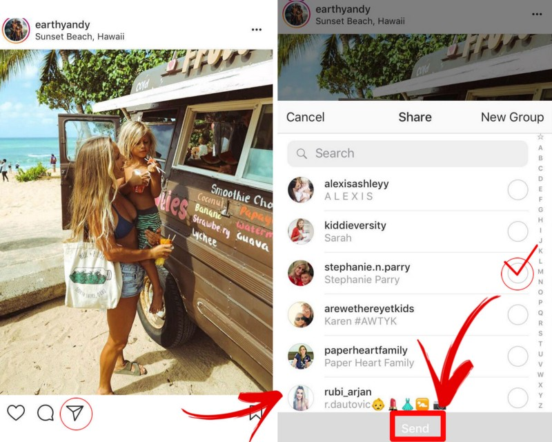 once you ve found an interesting post on instagram you can send it via direct message to foster a more authentic relationship - 8 instagram ideas that will give you a creative boost