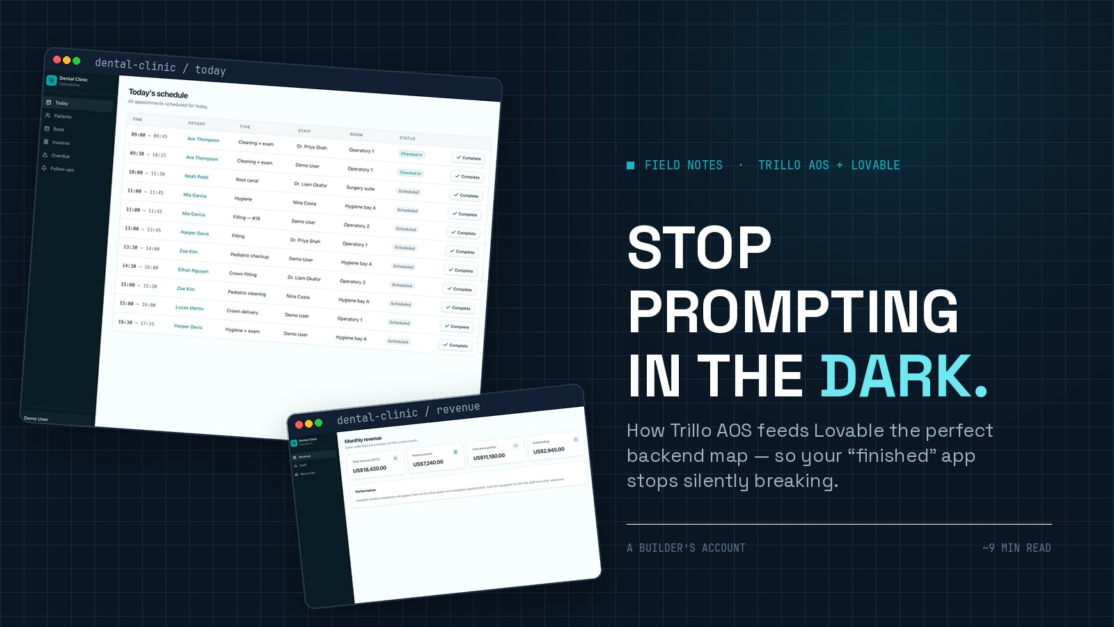 Stop Prompting in the Dark: How Trillo AOS Feeds Lovable the Perfect Backend Map