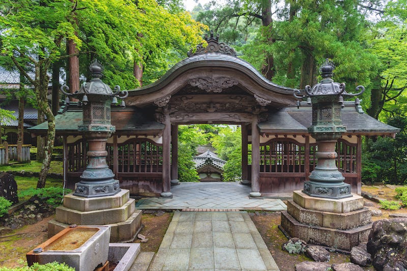 The Zen Buddhist complex of Ehei-ji in Fukui Prefecture
