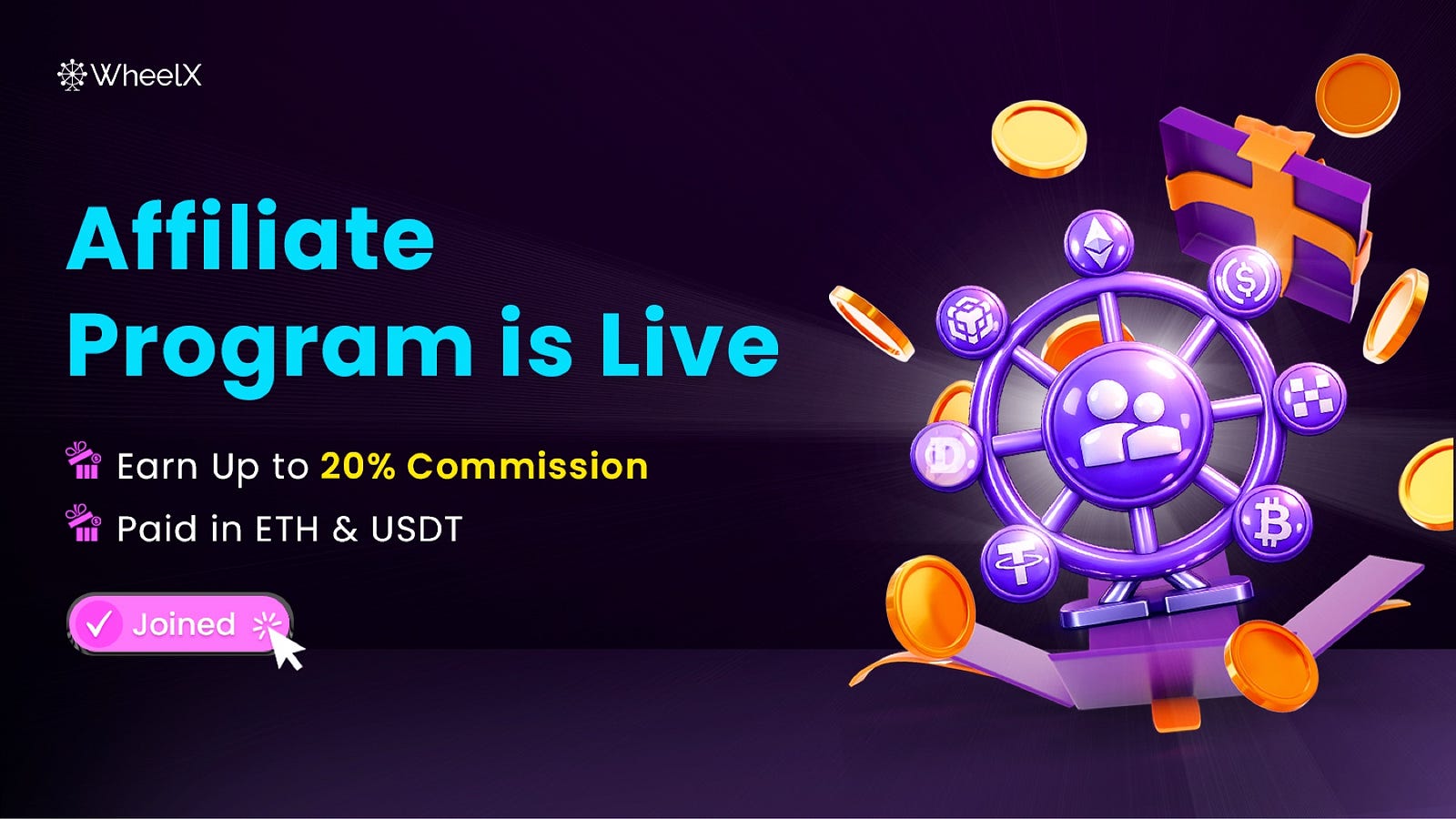 WheelX Affiliate Program: Earn Up to 20% Commission