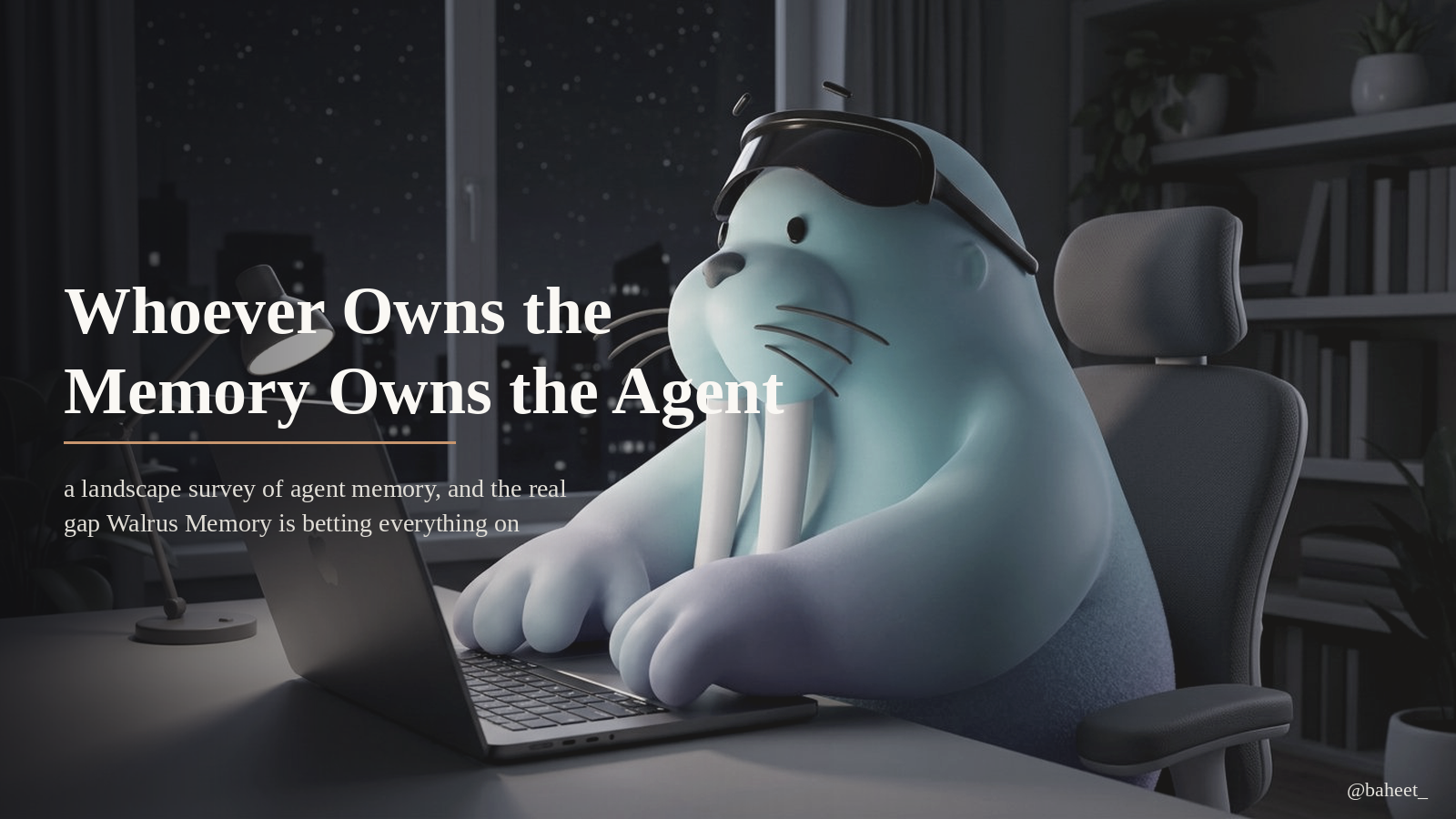 Whoever Owns the Memory Owns the Agent