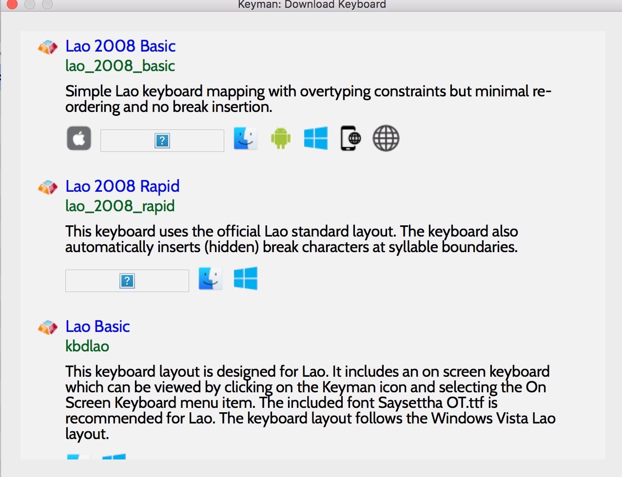 Saysettha Lao Font For Mac