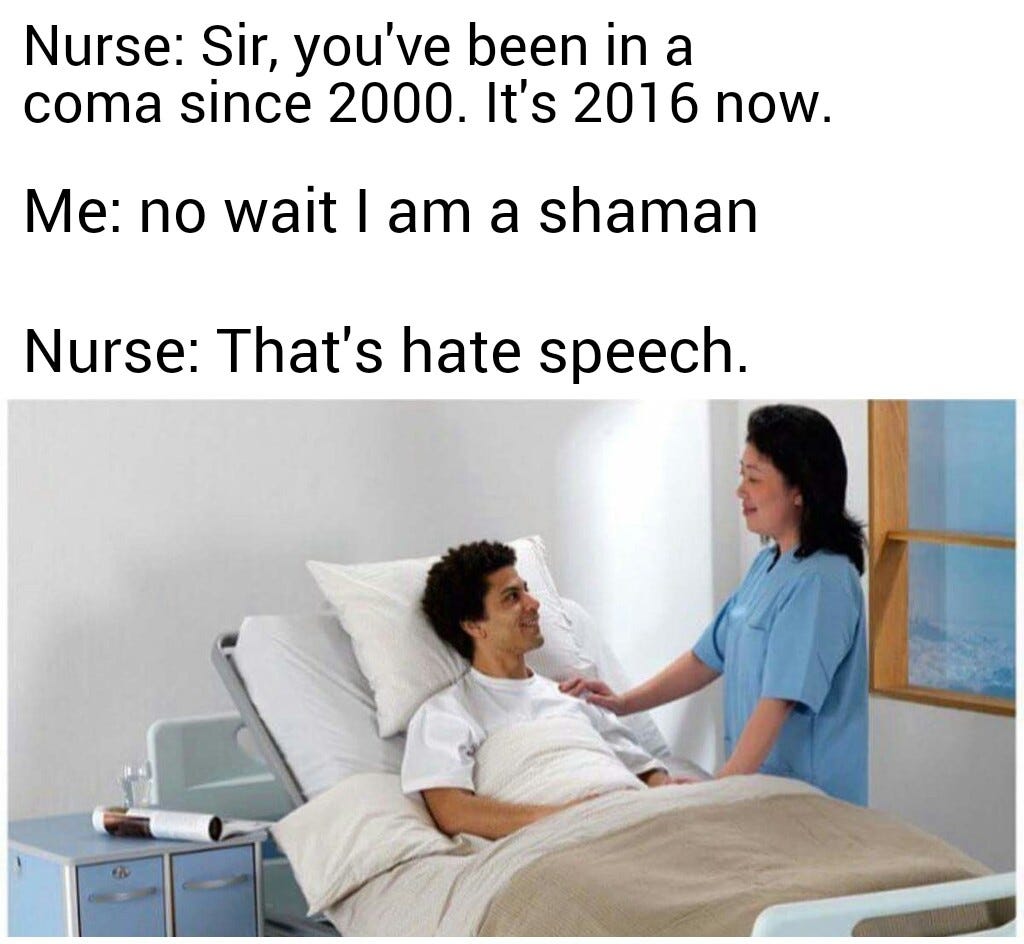 More Shaman Memes Patrick John Coleman Medium