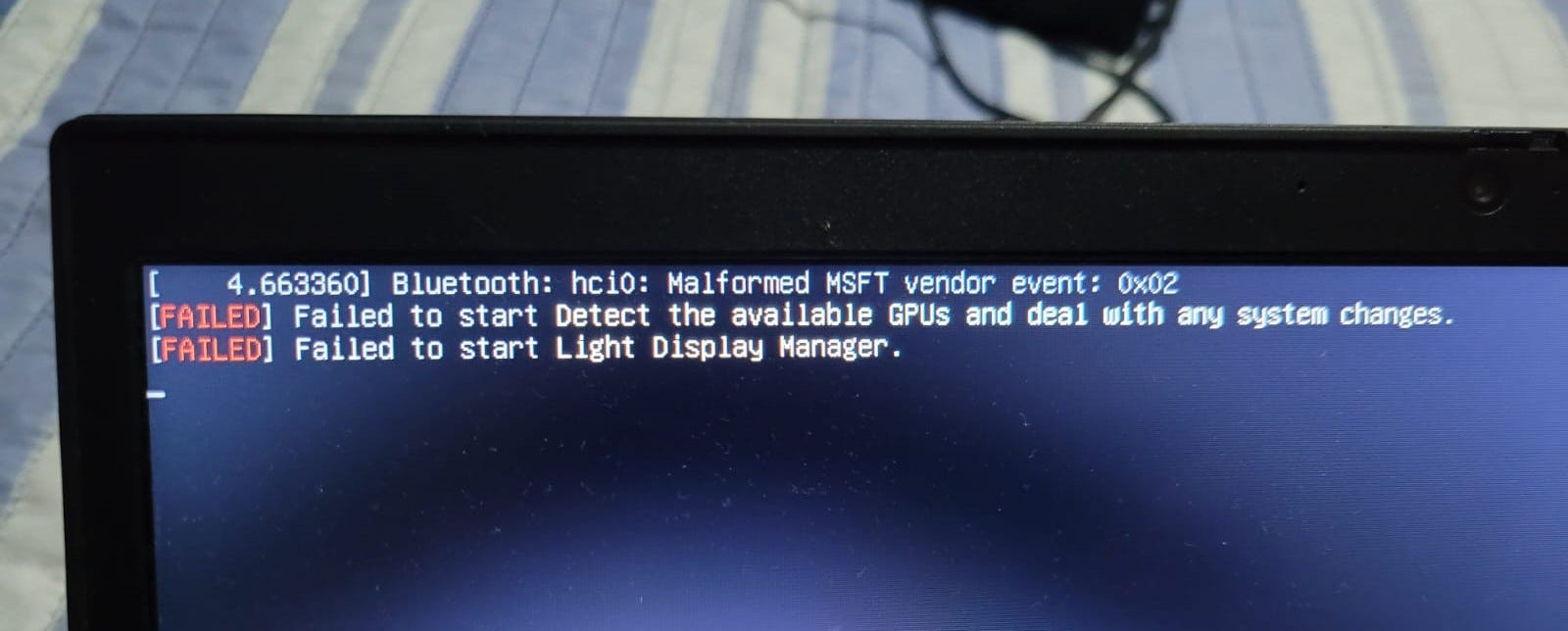 Xubuntu error: Failed to start Light Display Manager