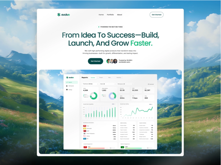 Evolve — SaaS Framer Template