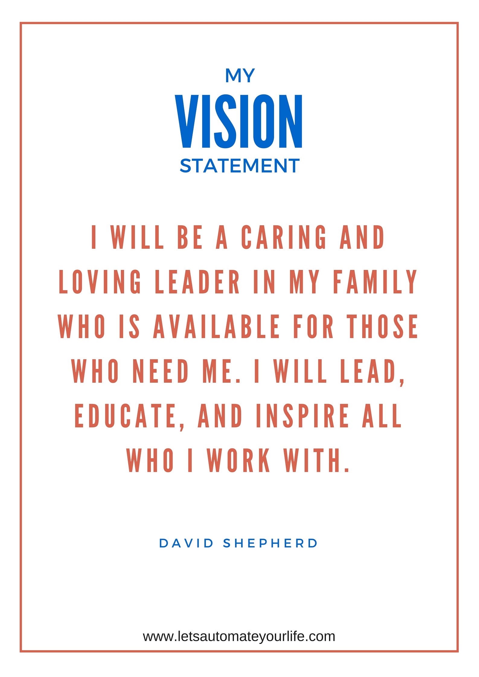 How To Create Your Vision Statement For Success David Shepherd Medium