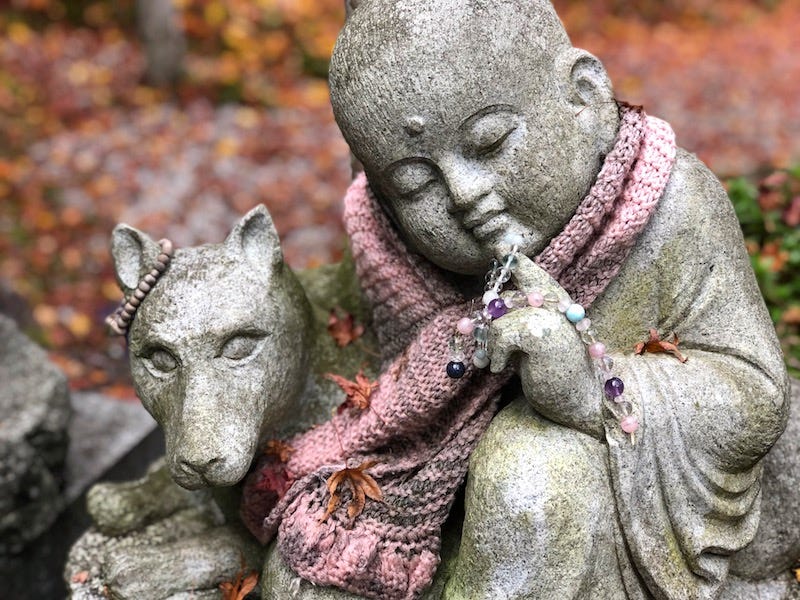A Buddhist statue at Daisho-in on Hiroshima Prefecture’s island of Miyajima