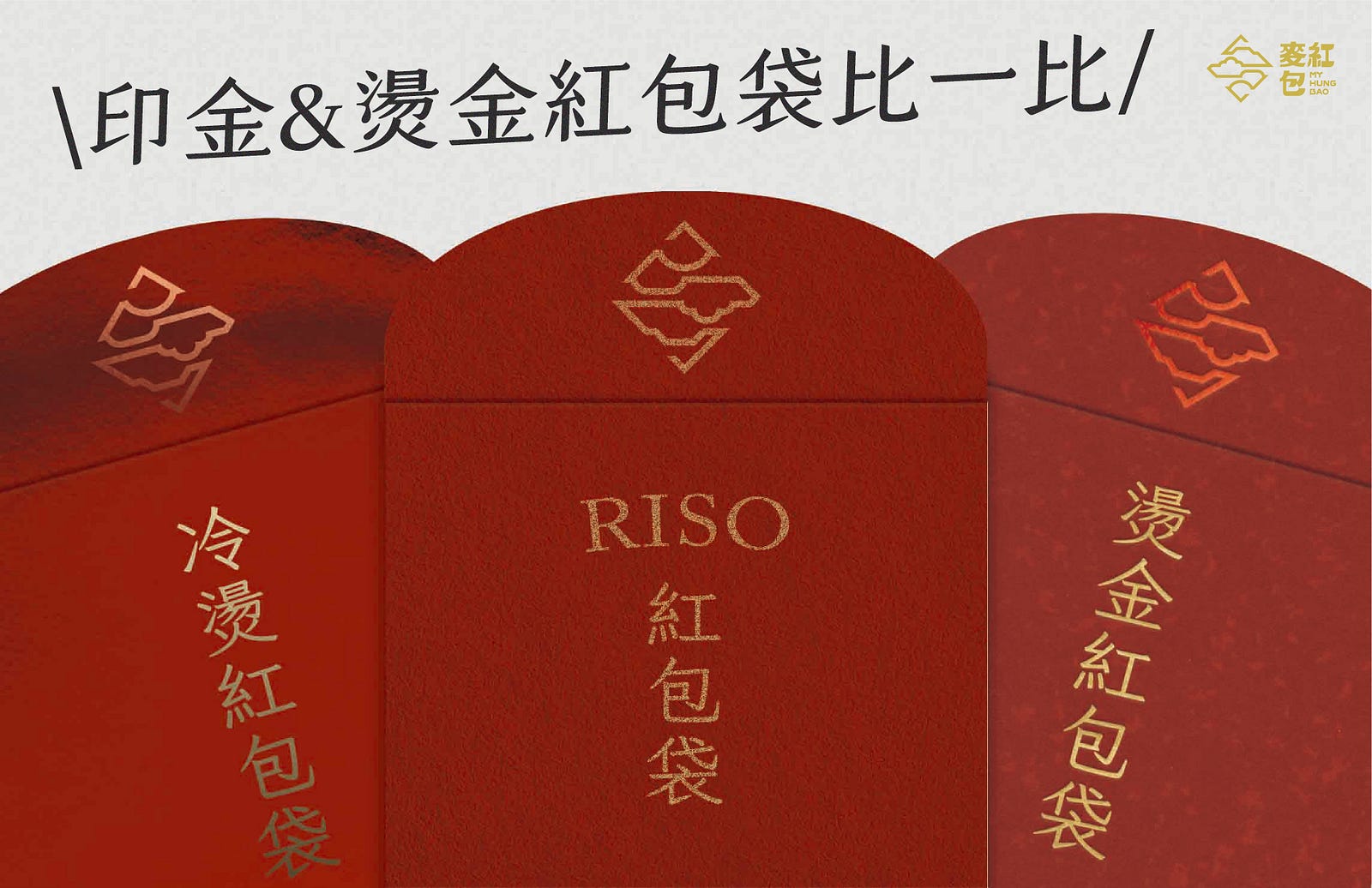 「冷燙、燙金、RISO印金的紅包袋差異在哪？」－Cover
