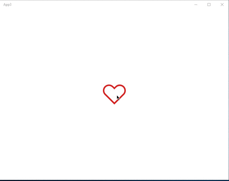 How to create an Instagram like heart animation in a UWP app