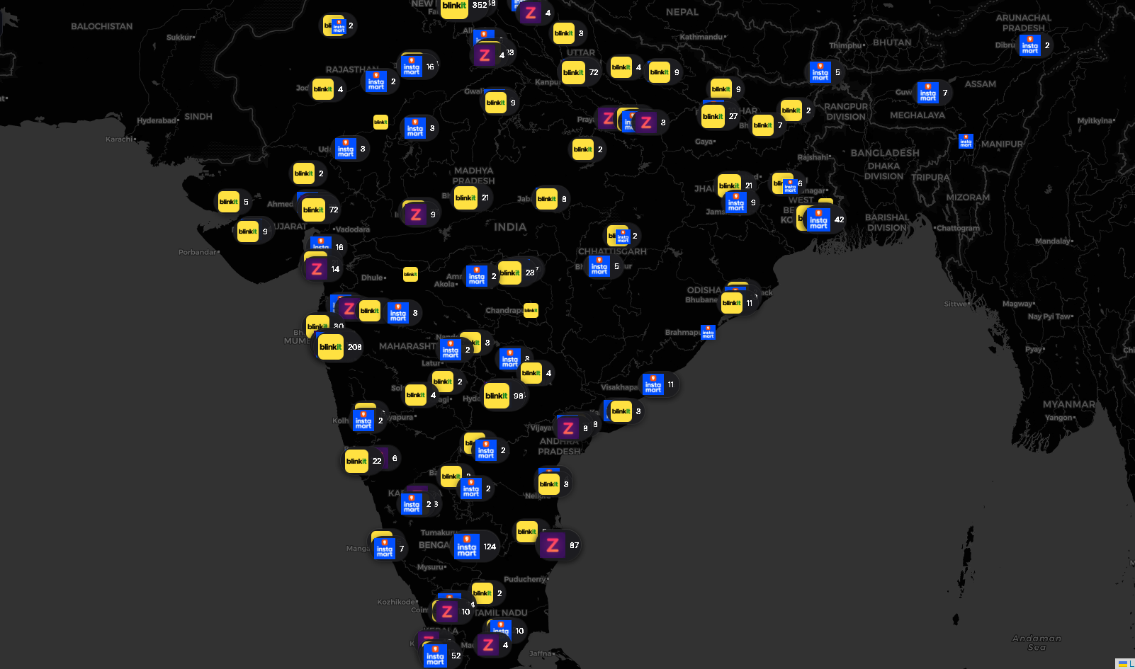 How I Scraped Most Dark Stores in India — Blinkit, Zepto & Swiggy Instamart