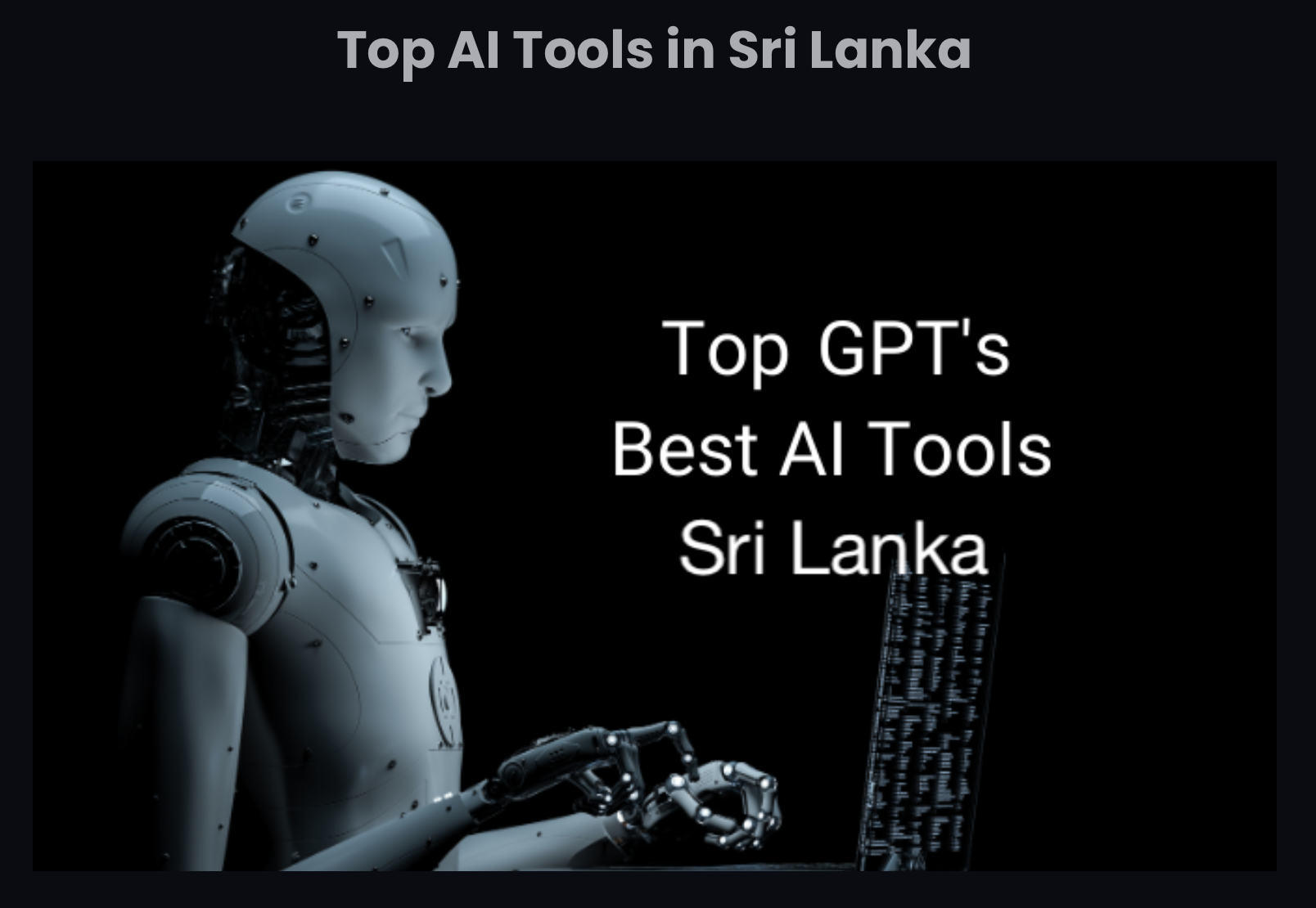 Top AI Assistants in Sri Lanka