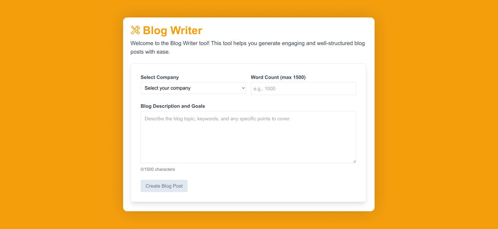 How to Use the Blog Writer in FrenchFryAI to Enhance Your Business Content ✍️