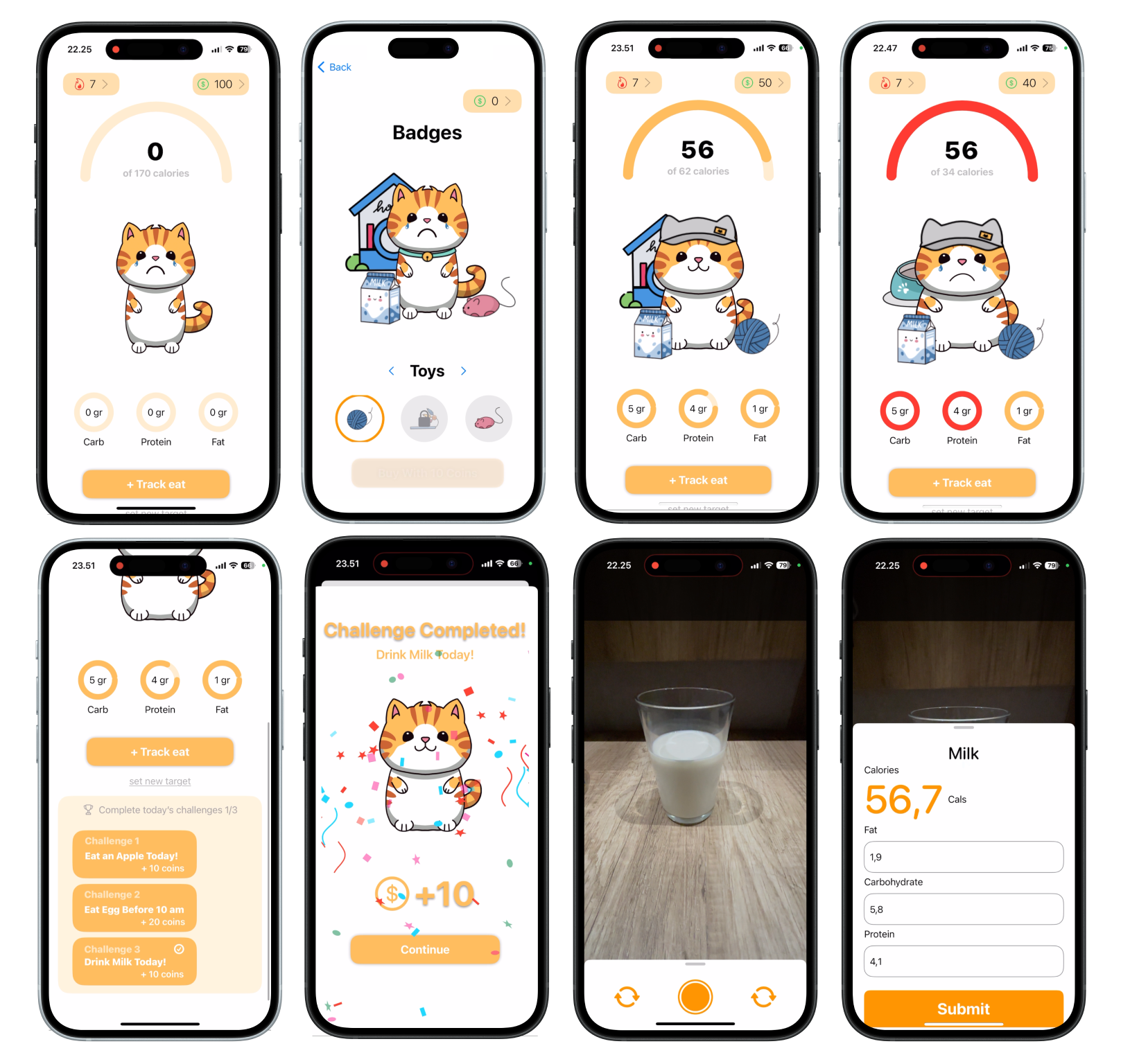 Catlorie: Simplifying Diet Tracking with AI Vision and Gamification