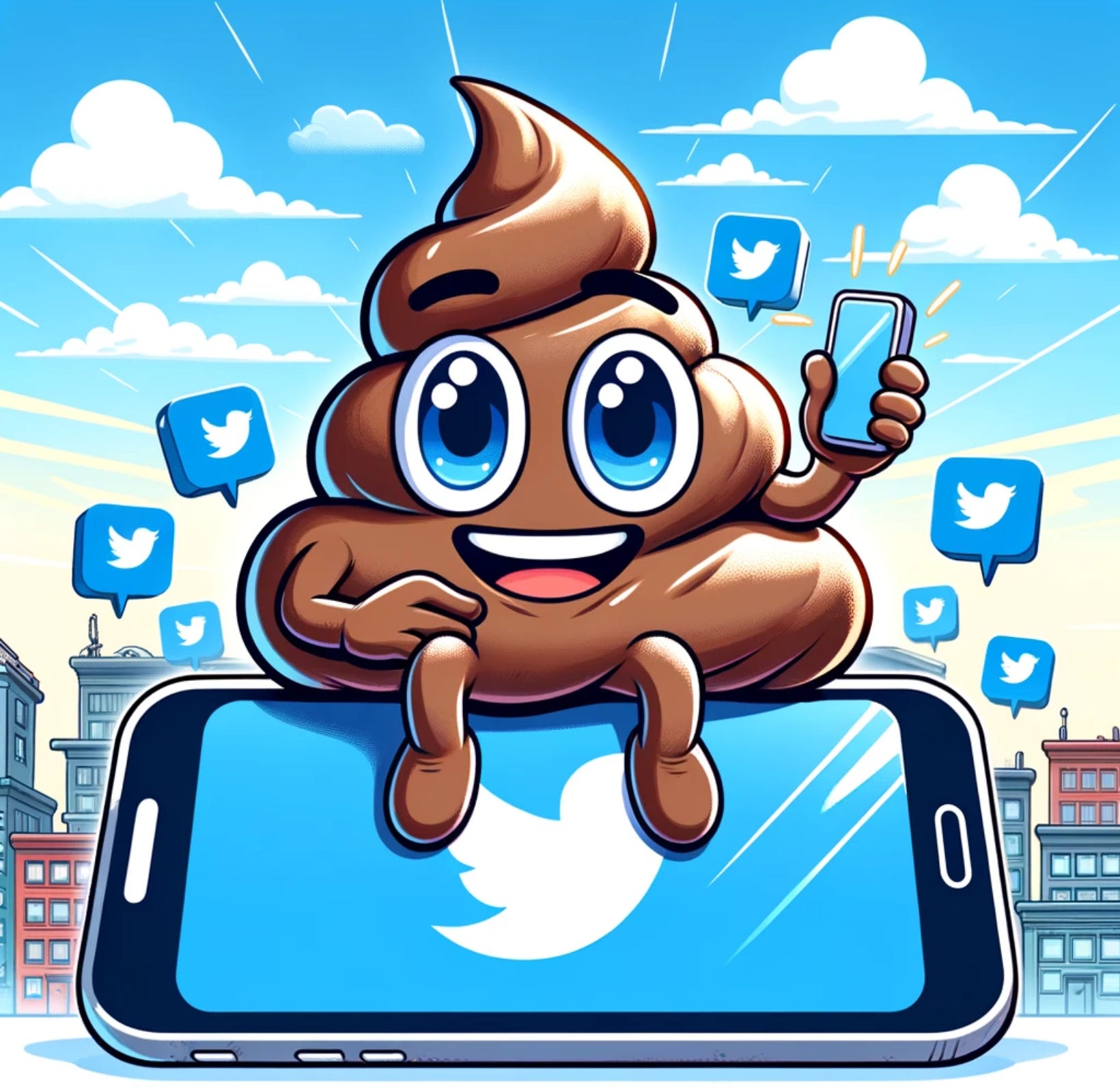 Poop #134. Meet RetweetPoop, TwitVille’s viral sensation! Can a simple #ToiletTalk