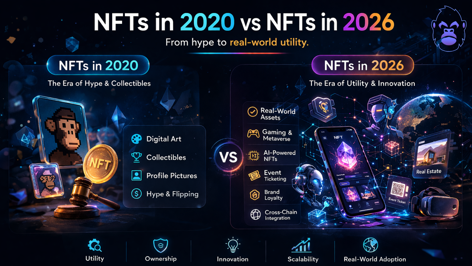 NFTs in 2020 vs NFTs in 2026: From Hype to Real-World Utility