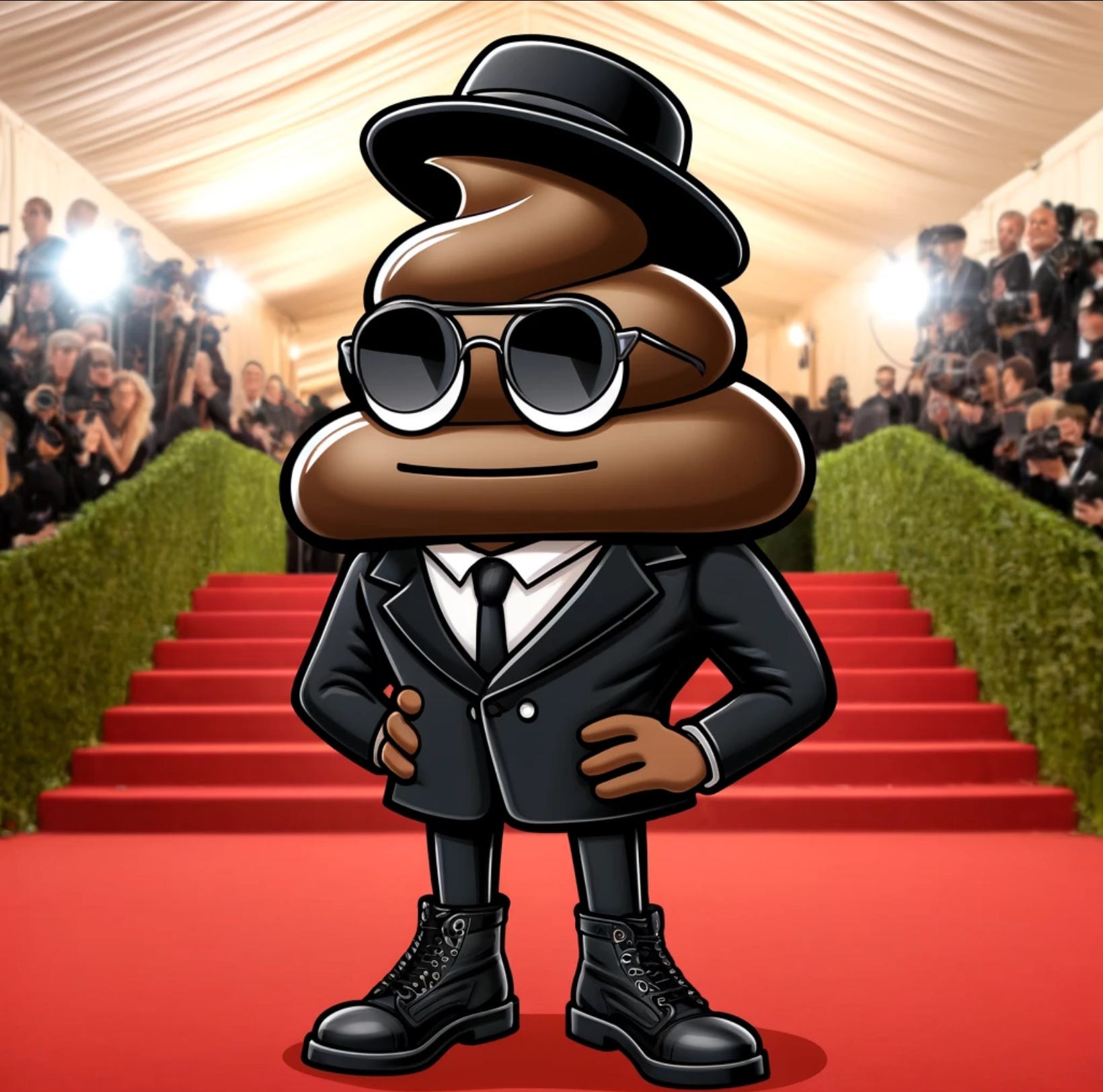 Poop #130. Stinkin’ Bunny conquers the Met Gala with a scent-sational entrance!