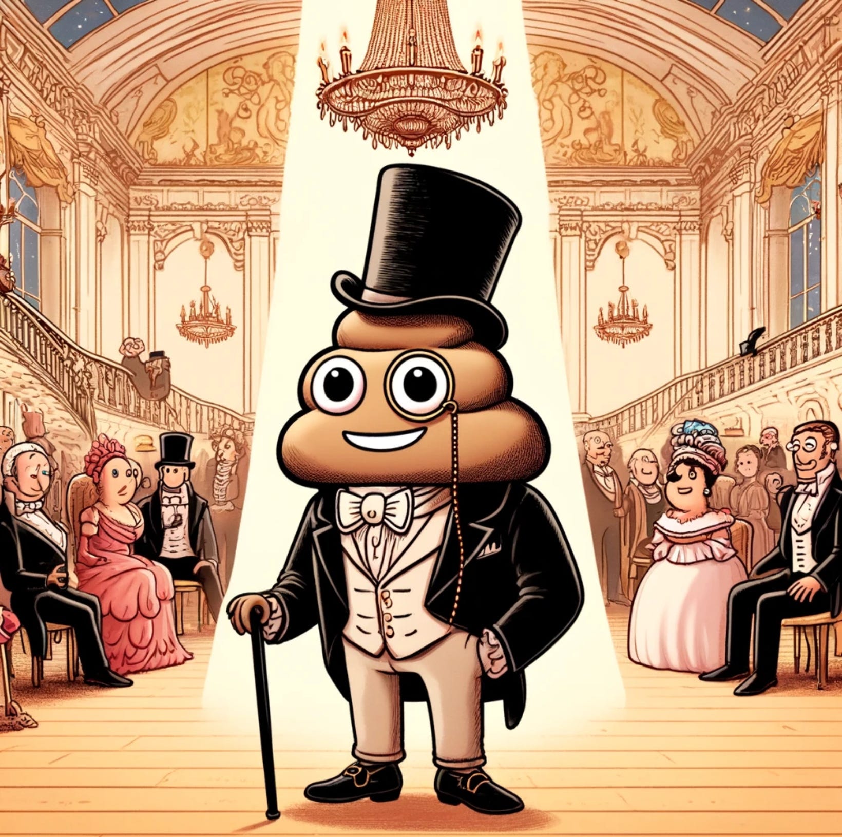 Poop #140.Lord Poopington plots his way to the top, securing a dance with Lady Lavinia