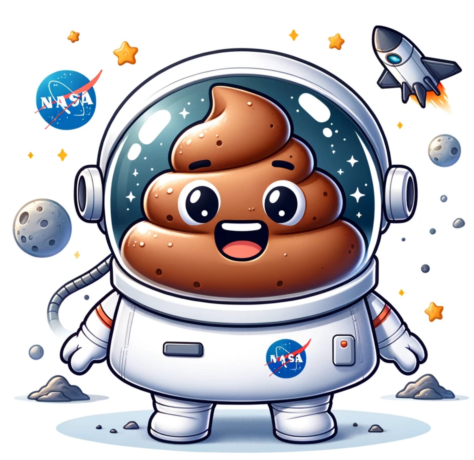 Poop #138.Meet Captain Poopstronaut! When a stinky malfunction and an asteroid field threaten