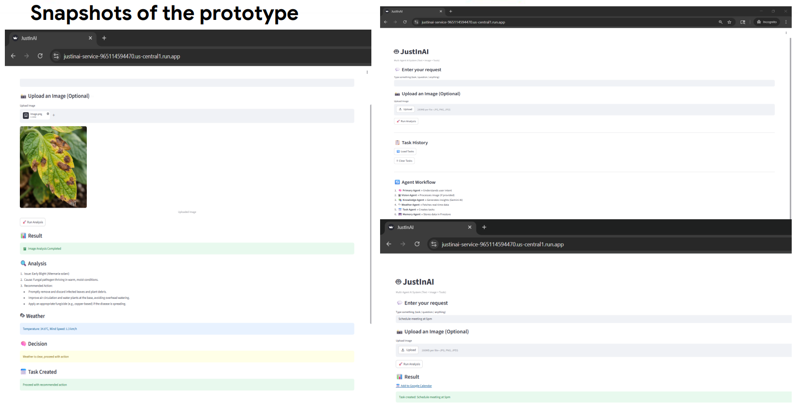 From Input to Action: Building JustInAI — A Multi-Agent System with Real-World Impact