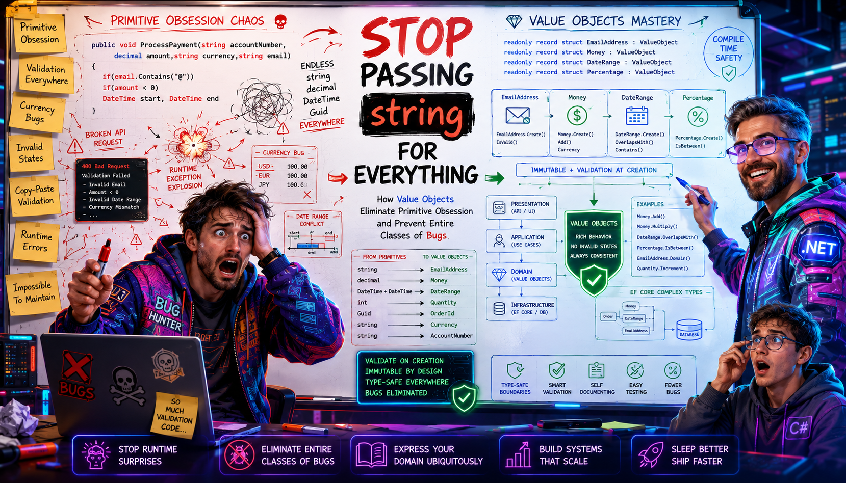 Stop Passing string for Everything: How Value Objects Eliminate Primitive Obsession and Prevent…