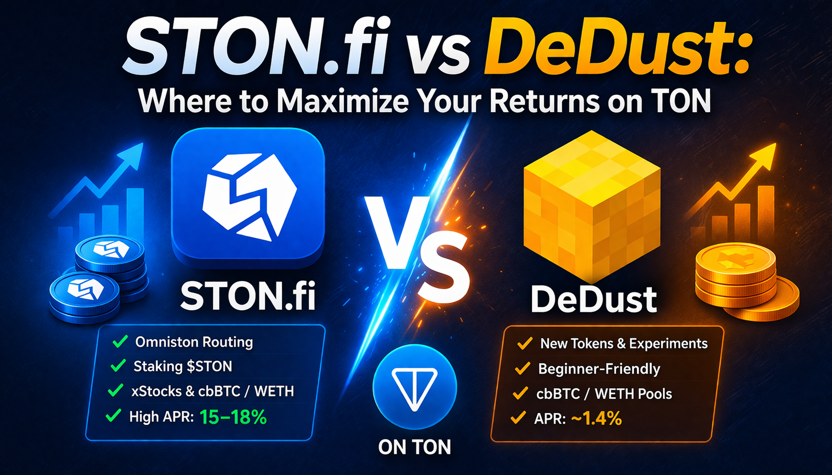 STON.fi vs DeDust: Where to Maximize Your Returns on TON