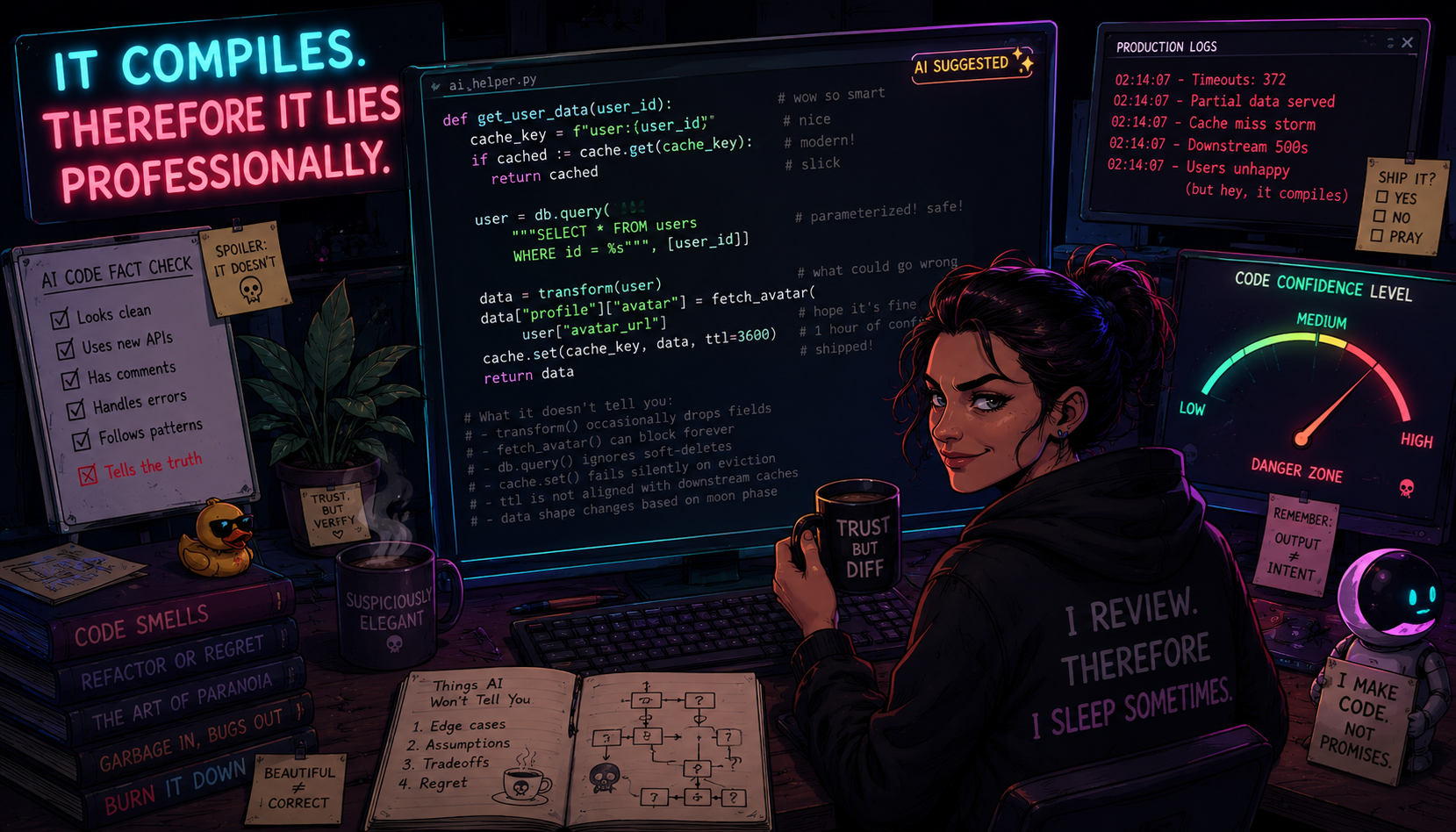 AI-Generated Code Smells Like Confidence